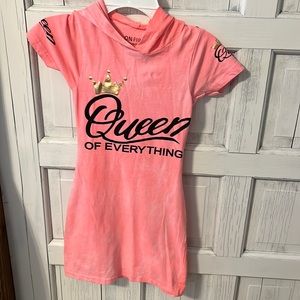 Tee hoodie girls dress size 7/8